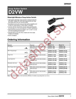 D2VW-01-1HS datasheet  